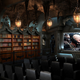 Illustration for article titled Batcave-inspired home theater would fit right in at Wayne Manor